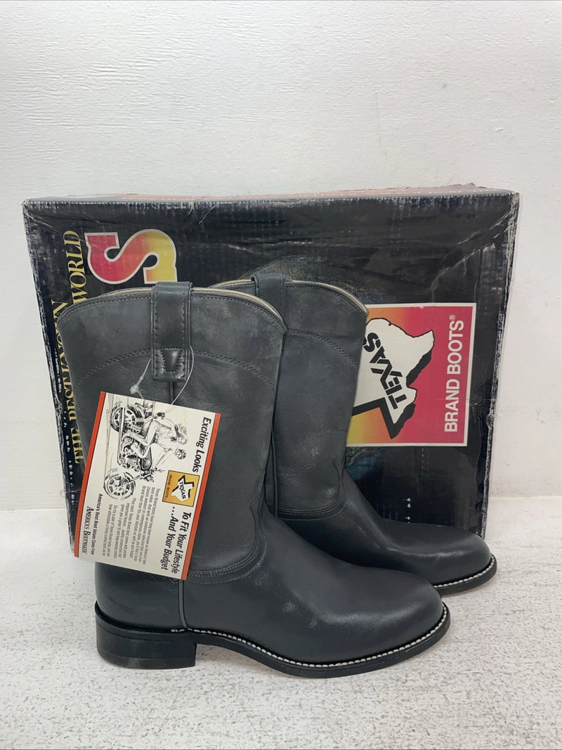 New Men’s Gray Texas Brand Cowboy Boots. 8802 7.5 7 1/2 D. 1-76