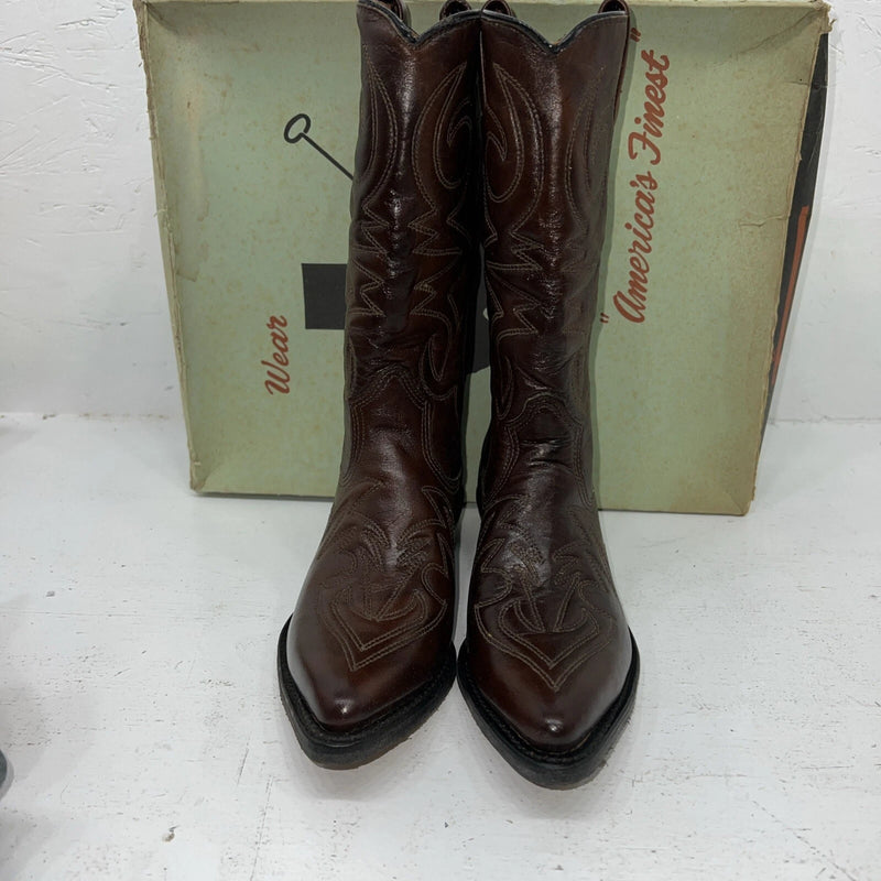 New Women’s Brown Texas Brand Cowboy Boots. L41 6 M. 20-82