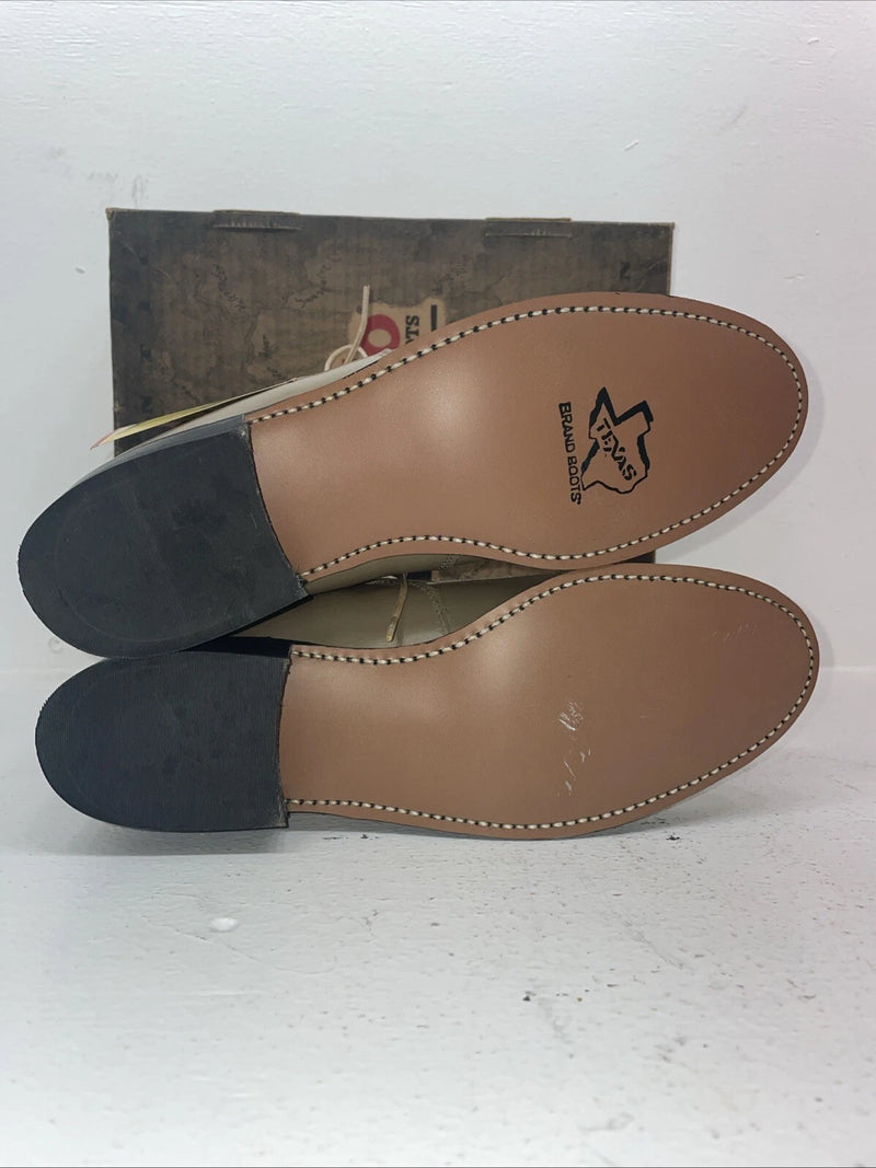 New Women’s Tan Lace Up Laredo Cowboy Boots. 4498 8.5 8 1/2 M. 16-97