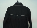 New Women’s Black Western Express Long Sleeve Button Up Shirt M #104276 3B-88