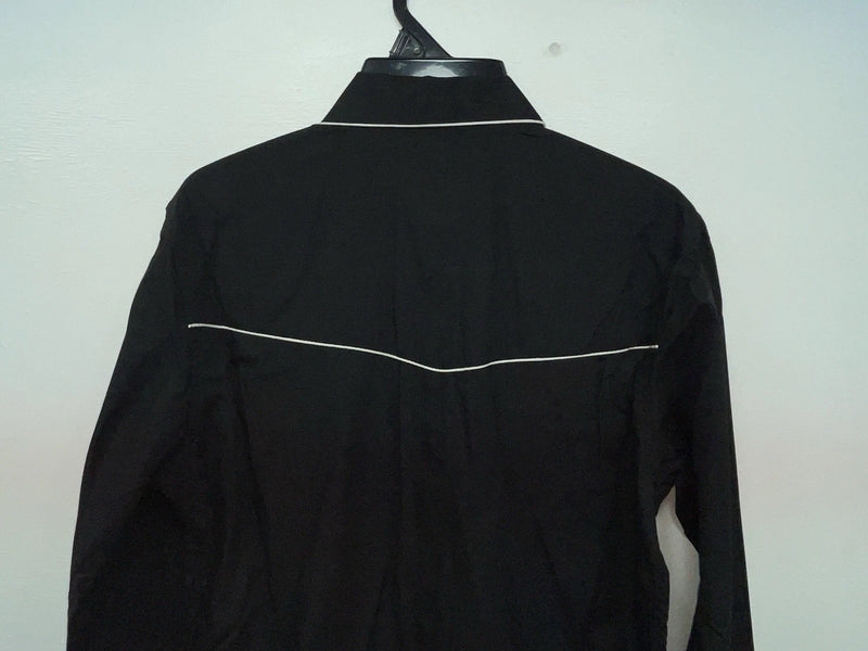 New Women’s Black Western Express Long Sleeve Button Up Shirt M #104276 3B-88