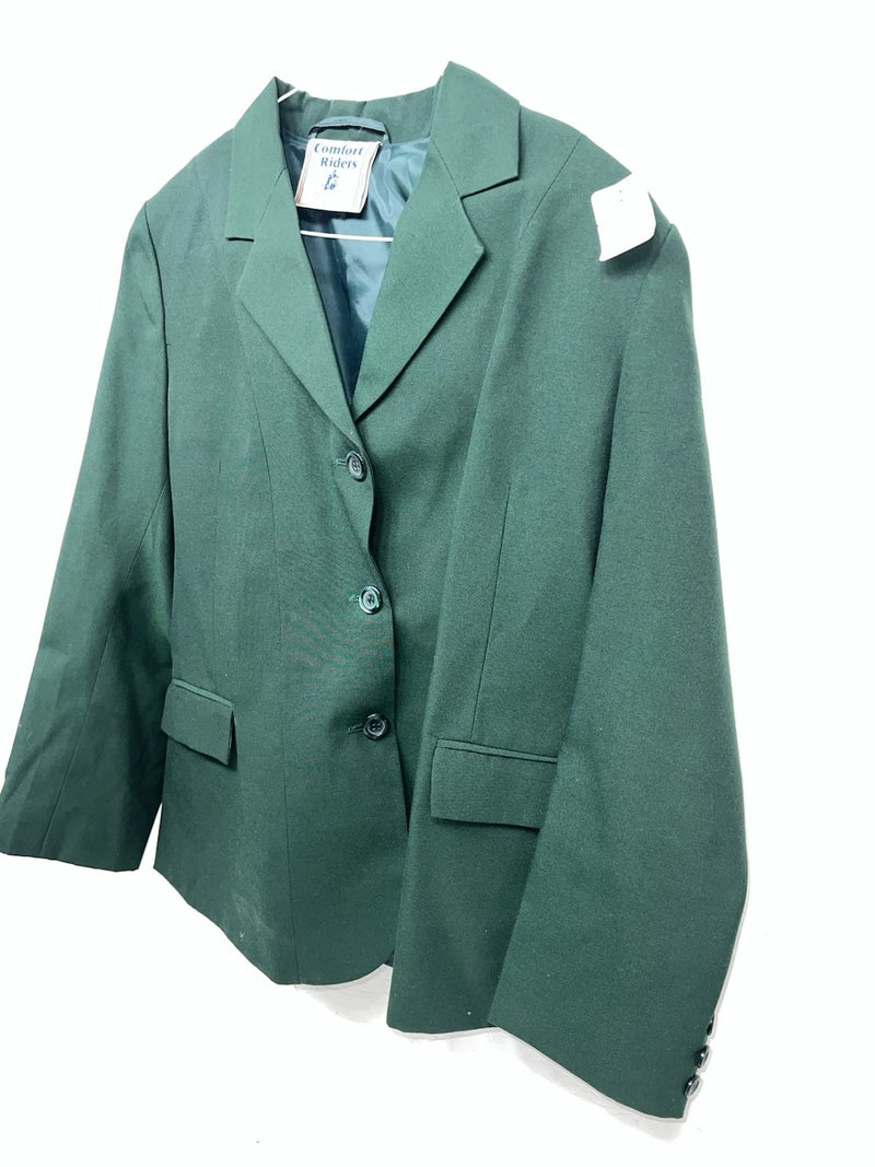 New Women’s Comfort Riders Green Hunt Meister Riding Coat 14R CC-603