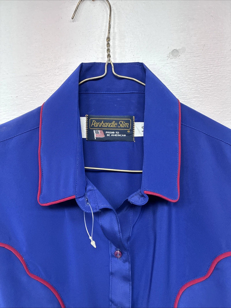 New Women’s Panhandle Slim Purple Long Sleeve Pearl Snap Size 14 LL-98