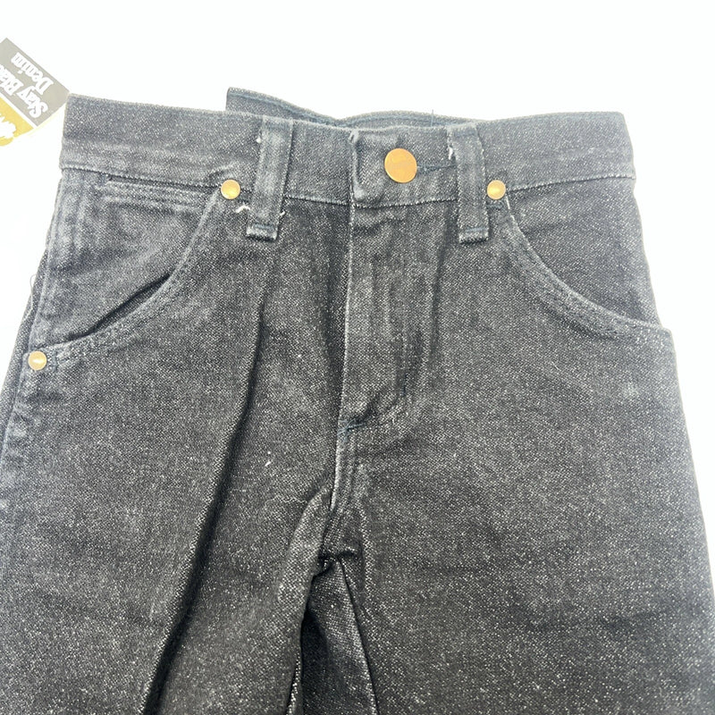 New Boys Black Wrangler Pro Rodeo Cowboy Cut Jeans. 9/22 1/2 B-17