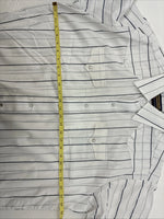 New Men’s Panhandle Slim White Stripe Long Sleeve Pearl Snap 18 2XL AA-115