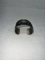 New Women’s Montana Silversmiths Silver Scroll Turquoise Bracelet. BC1225 A-62