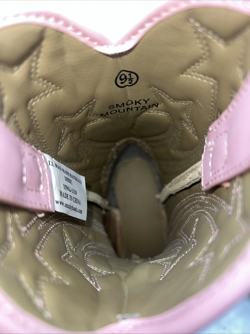 New Children’s Pink Smokey Mountain Cowboy Boots. 1058jc. 9.5 9 1/2 24-19