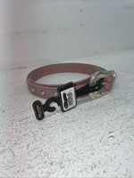 New Pink Genuine Leather Nocona Silver Bling 36” Belt #4420430 Z-12