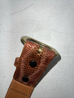 New Brown Nocona Genuine Leather Belt 49” #N161103 W-10