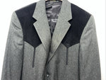 New Men’s Circle S Grey Suit Jacket 48L #24244 Y-608