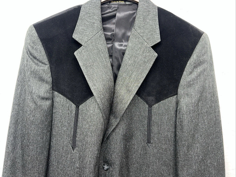 New Men’s Circle S Grey Suit Jacket 48L #24244 Y-608