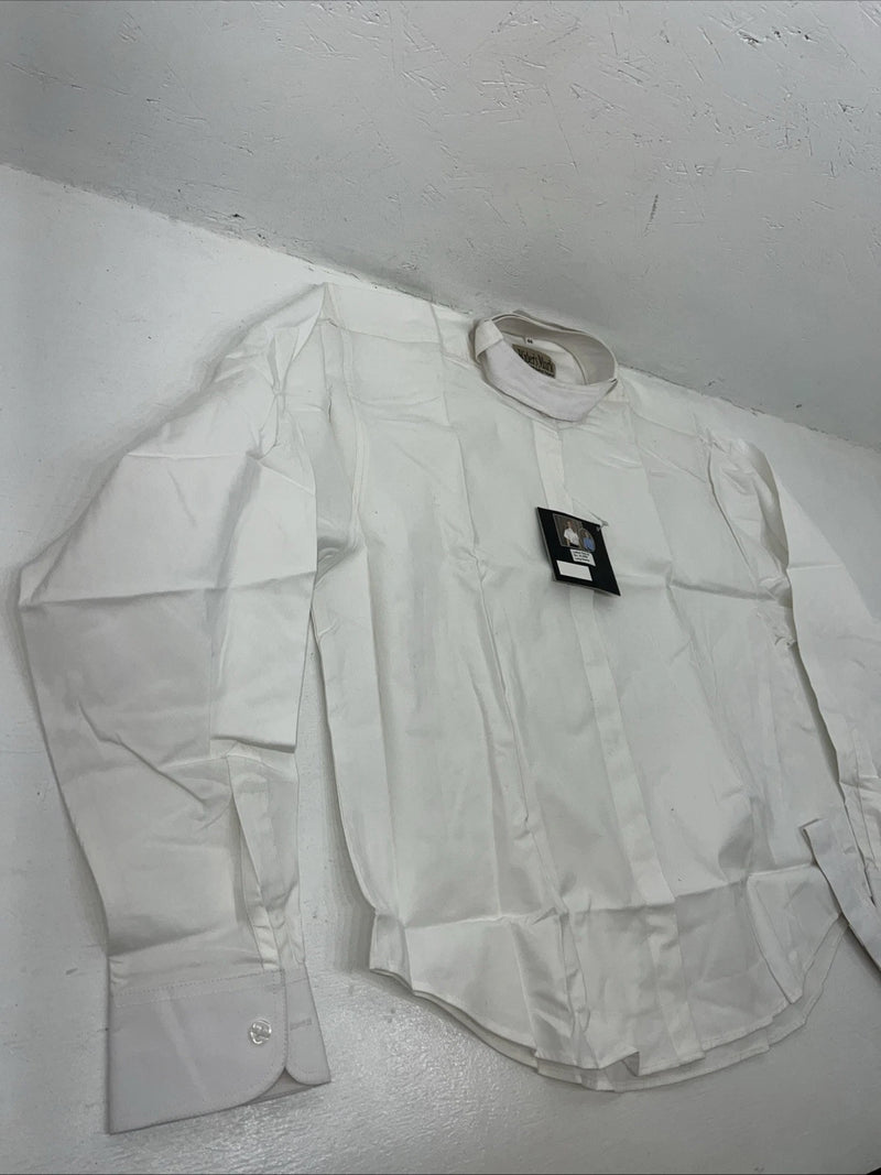New Women’s White Riders Mark Long Sleeve English Riding Shirt. 44 G-24