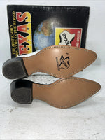 New Women’s White Texas Brand Cowboy Boots. 4207 7.5 7 1/2 M. 17-28