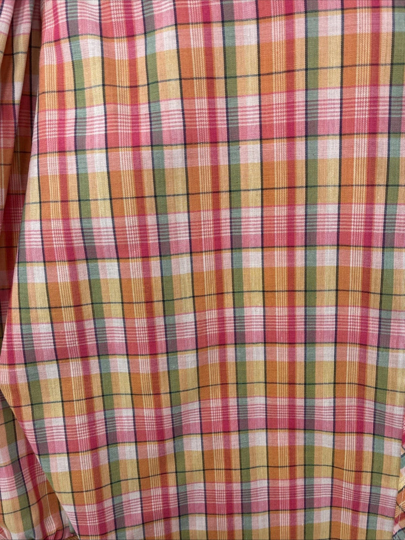 New Women’s Panhandle Slim Multicolor Plaid Long Sleeve Pearl Snap 16 X 38 II-18