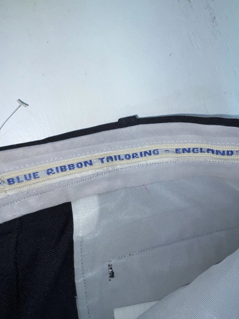 New Vintage Black Crimplene Polyester Pants XX-90