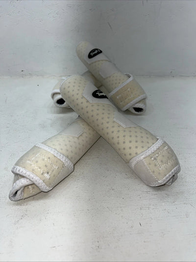 New Tough 1 Extreme Vented White Sport Boots Set Of Four Large #64-18000S HH-4