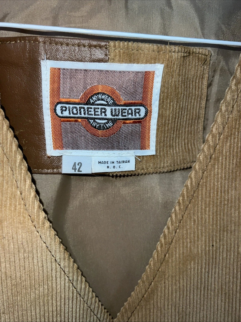 New Women’s Pioneer Wear Brown Velvet Vest 42 UU-34