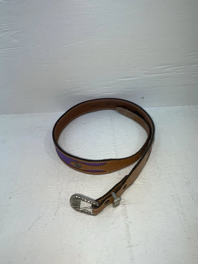 New Purple Genuine Leather Wrangler 30” Belt #628000 JJ-113