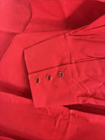 New Men’s ELY Cattleman Red Long Sleeve Pearl Snap 18.5 X 35 2XL AA-62 