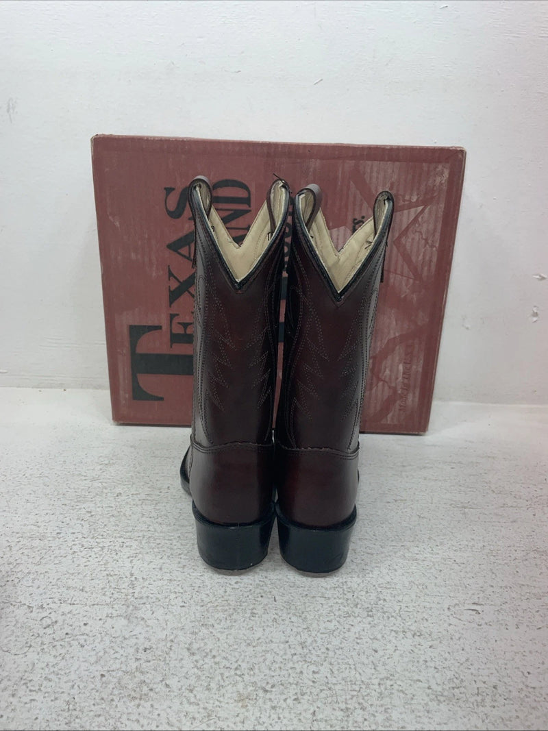 New Children’s Cherry Red Texas Brand Cowboy Boots. C 202 1 D. 23-77