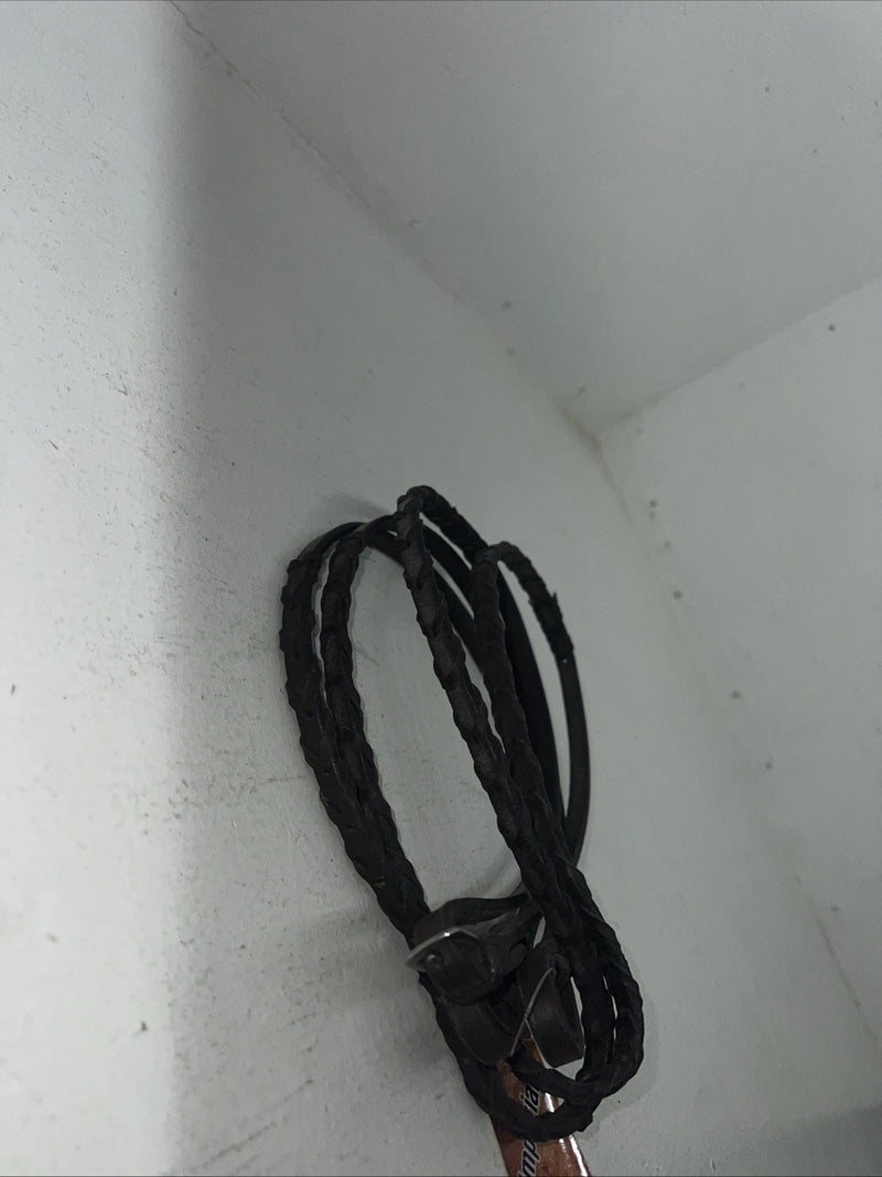 New Imperial Brown Genuine Leather Braided 3/8” English Reins #15024 Y-19