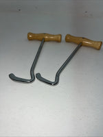 New Tough One Wood And Metal Boot Hooks 3C-20