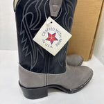NEW Bronco brand Western Boots, Grey With Blue Tops, Men Size 5D.  #1-10