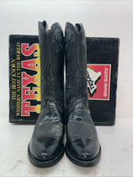 New Men’s Black Texas Brand Cowboy Boots. 6810 10 D. 7-38