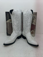 New Women’s White Kenny Roger’s Cowboy Boots. 50507 9.5 9 1/2 D. 5-37 