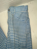 New Vintage Blue Checkered Lee Polyester Pants #2652644 VV-75