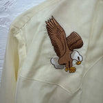 New Men’s ELY wildlife collection Yellow long sleeve pearl Medium B-75
