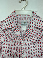 New Women’s Dickson Jenkins Multicolor Long Sleeve Pearl Snap Size 30 MM-37