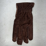 New Dremier Brown Leather Warm Lined Riding Gloves E-501