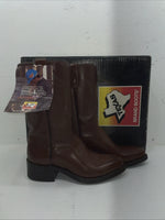 New Men’s Brown Texas Brand Cowboy Boots. 8311 8 D. 2-34