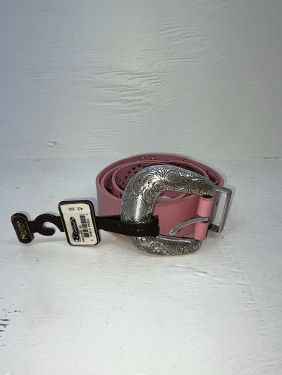 New Pink Genuine Leather Nocona Silver Bling XXL Belt #N3431630 NN-115