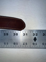 New Brown Genuine Leather Wrangler Weaved And Pendent 24” Belt #5503/28 NN-49
