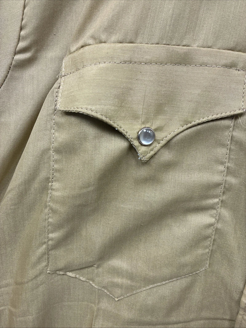 New Men’s Rockmount Green Long Sleeve Pearl Snap Medium X-10