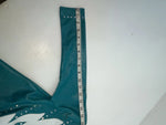 New Women’s Teal 1849 Authentic Ranchwear Long Sleeve Show Vest XS 3B-105