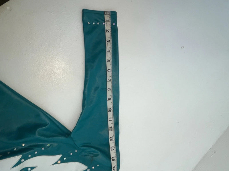 New Women’s Teal 1849 Authentic Ranchwear Long Sleeve Show Vest XS 3B-105
