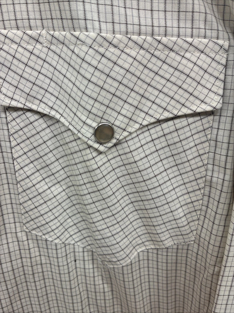 New Men’s Circle S Tan Plaid Long Sleeve Pearl Snap 15 X 34 Medium K-80