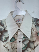 New Women’s Ten Tex Floral Long Sleeve Pearl Snap 14.5 Medium LL-13