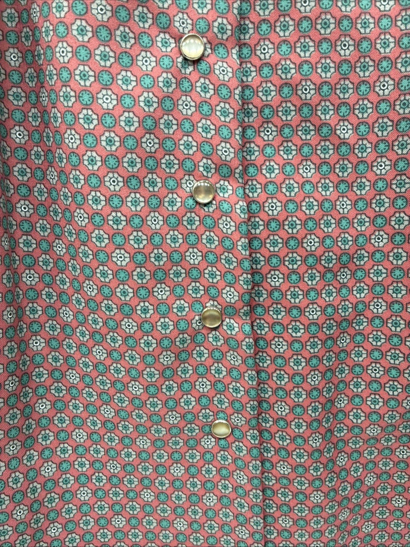 New Women’s Dickson Jenkins Red Designed Long Sleeve Pearl Snap Size 32 MM-81