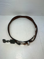 New Brown Genuine Leather Double S Weaved 28” Belt #3219248 NN-11