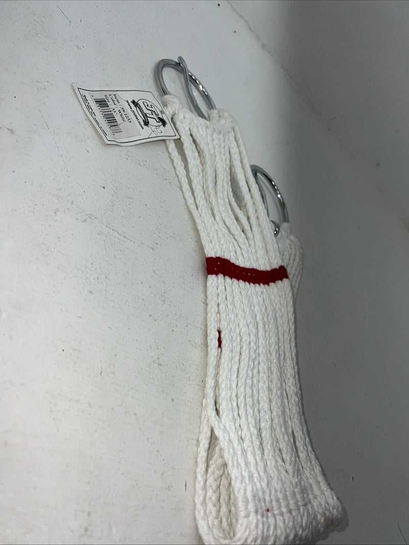 New Tough 1 White Red Mohair Cord Girth 33” #59-1233 BB-22
