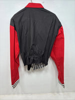 New Women’s Cowboy Threads Black Red Long Sleeve Button Up Large TT-77