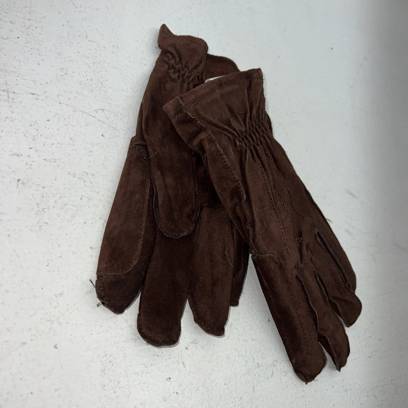New Dremier Brown Leather Warm Lined Riding Gloves E-501