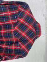 New Men’s ELY Plains Red Plaid Long Sleeve Pearl Snap 14.5 X 33 Small AA-92