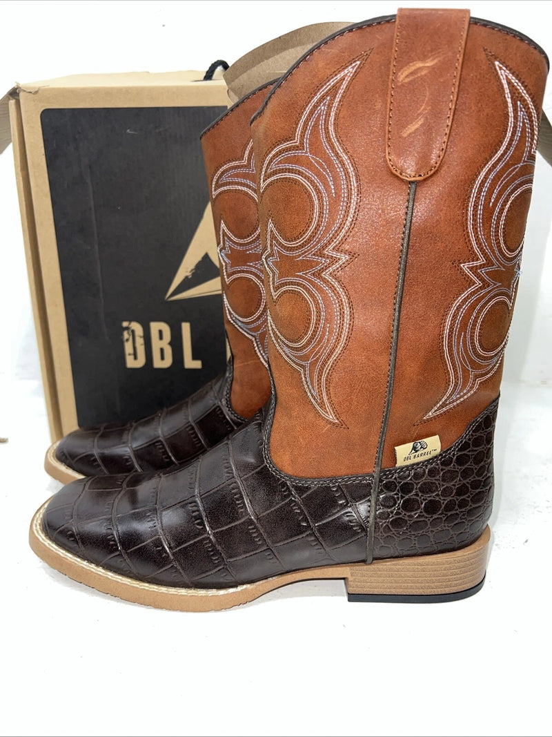 New Women’s Brown DBL BARREL Cowboy Boots.  6 M. 19-31
