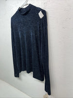 New Women’s Blue Sparkle 1849 Authentic Ranchwear Long Sleev Shirt 2XL RR-9