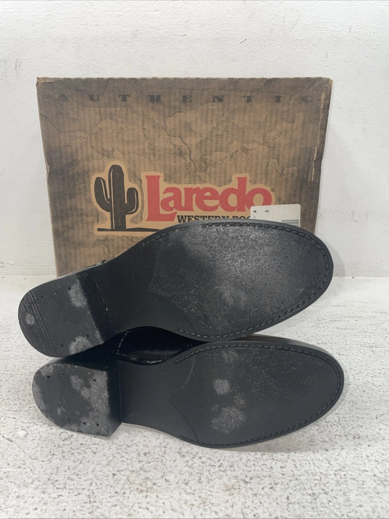 New Kids Black Laredo Cowboy Boots. 2050 1.5 1 1/2 M. 23-111
